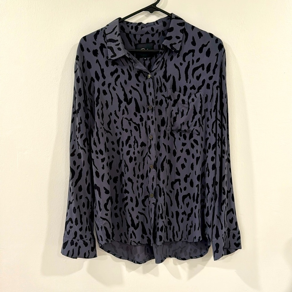Rails Rocsi Cheetah Print Button Down Blouse - image 2